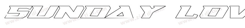 Sunday Love Italic字体转换
